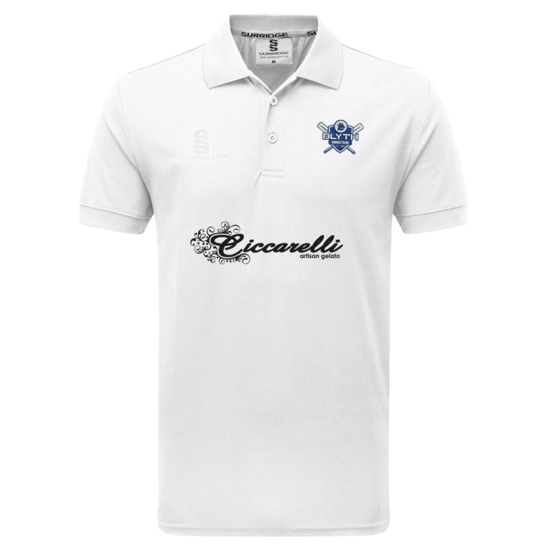 Blyth CC - Blade Polo Shirt : White