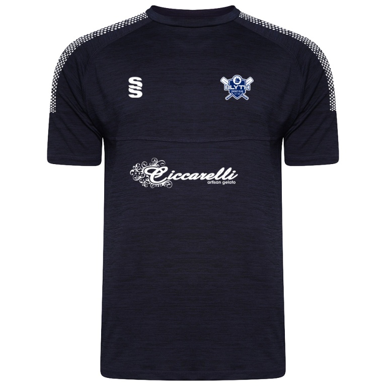 Blyth CC - Dual Gym T-shirt : Navy Melange